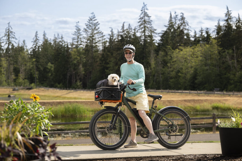 Biking with dog